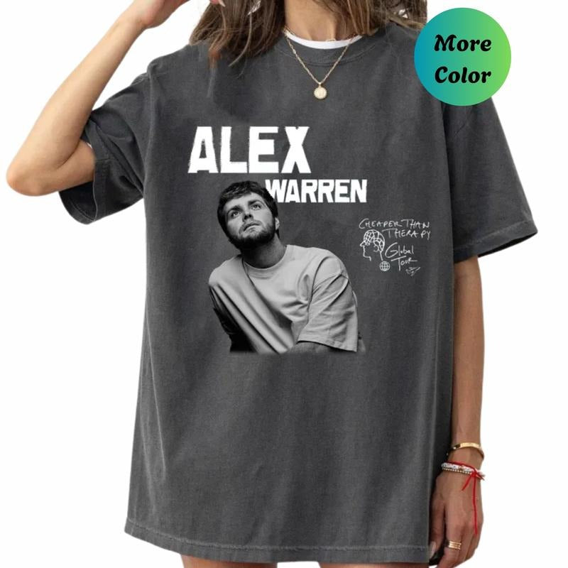 Vintage Alex Warren Concert Shirt, Alex Warren,  Gift For Fan, Unisex Sweatshirt,Cotton Casual Sweatshirt,Trendy shirt, Retro 90s Shirt