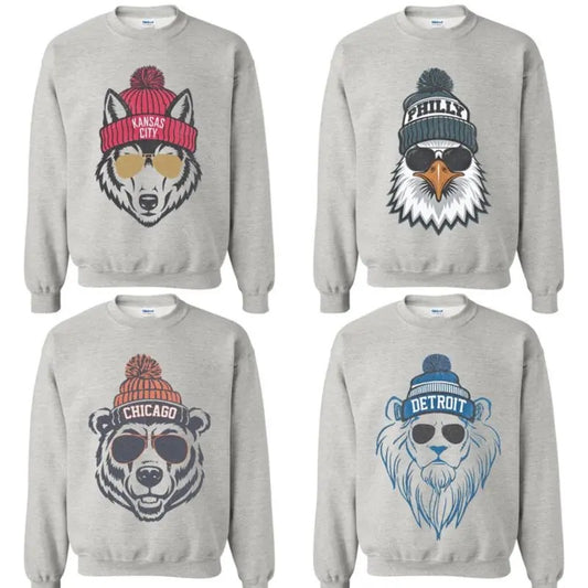 Vintage All Team Football Ash Sweatshirt, Retro Mascot Football Fan Crewneck Sweater, Unisex Game Day Pullover Shirt, Football Fan Gift for Men Women T-shirt Hoodie