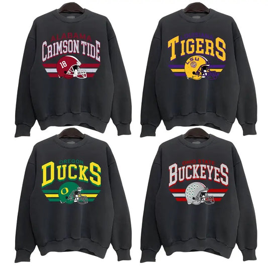 Vintage All Teams NCAA Collection Unisex Crewneck Sweatshirt, Graphic College Team Collection Sweatshirt, Gift For NCAA Fans, Sweatshirt for Men and Women, Size S-3XL