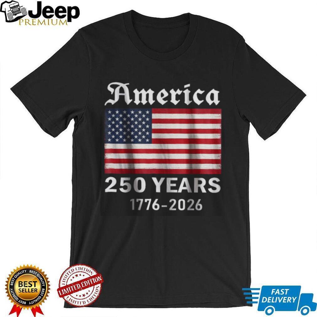 Vintage America 250 Years US Flag Semiquincentennial T Shirt