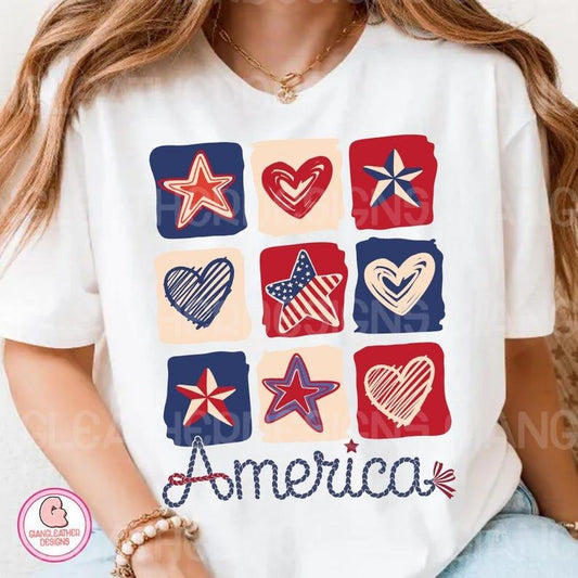 Vintage America tshirt, 4th of July America shirt, 4th of July tshirt, Sparkly America shirt, Independence Day, Stars and Stripes tshirt,Memorial Day, Gift for Mom, Menswear Top, women top, Gift For menswear