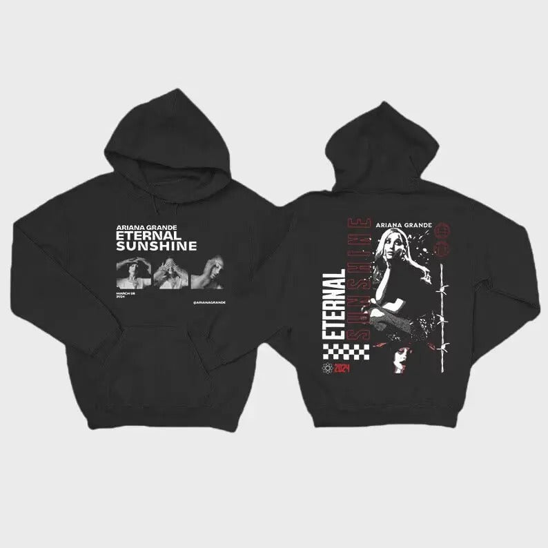 Vintage Ariana Eternal Sunshine Hoodie, Grande New Album Graphic Shirt, Sweatshirt, Hoodie, Vintage Graphic Tees for Men,...