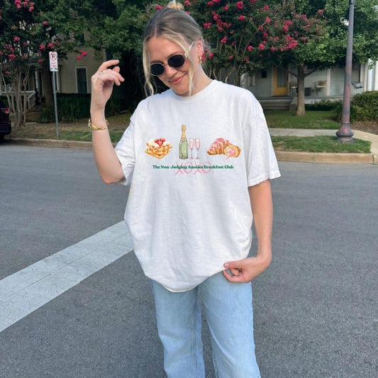 Vintage Aunties Breakfast Club Shirt, Gossip Girl Shirt, Brunch Social Shirt, Girl Aesthetic, Aunty T-Shirt, Gift for Aunty