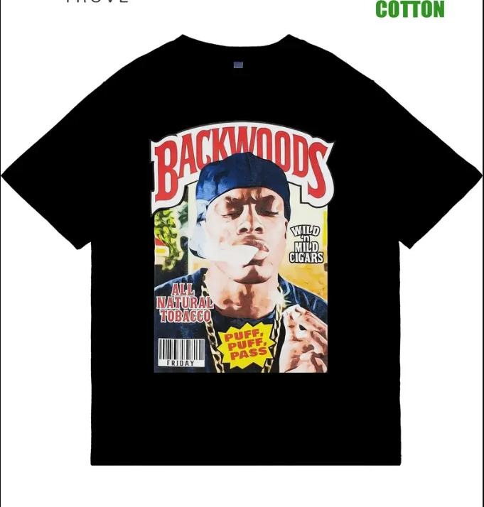 Vintage Backwoodddsss Puff Pass Graphic Tee, Friday Movie-Inspired Shirt, Retro Streetwear, Unisex Casual Tee, Cotton Shirt, Menswear Womenswear Top