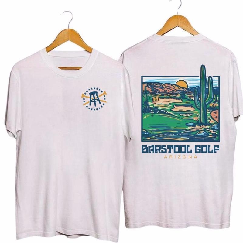 Vintage Barstool Golf Arizona Tee Unisex T-shirt, 2 Side Tshirt For Men For Women In Summer