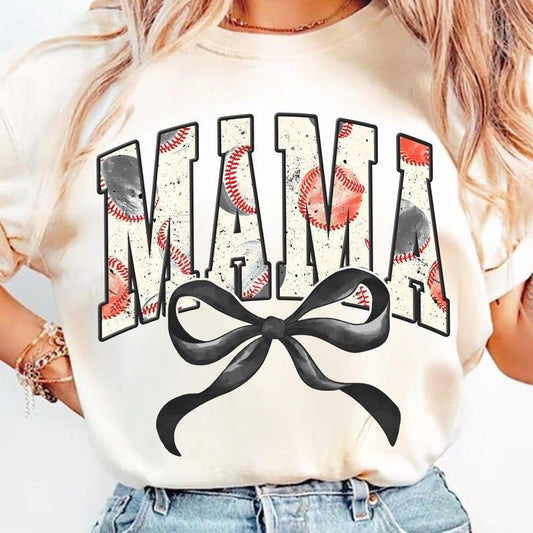Vintage Baseball Mama, Distressed Grunge, Baseball Mom T-shirt