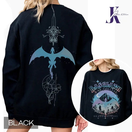 Vintage Basgiath War College 2 Sided Shirt, Fourth Wing Shirt, Dragon Rider, Violet Sorrengail Xaden Riorson Shirt, Fantasy Bookish Shirtstyle{n002}7