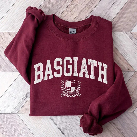 Vintage Basgiath War College Sweatshirt, Fourth Wing Sweatshirt, Violet Sorrengail, Bookish Sweatshirt, Xaden Riorson, Fantasy Book Dragonstyle{n002}2