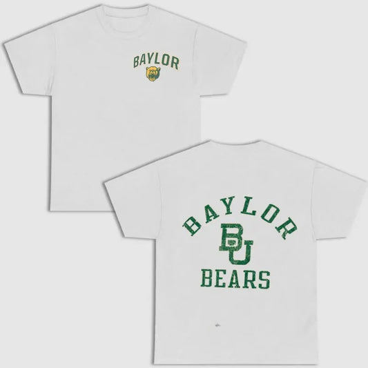 Vintage Baylor Bears Vintage College 2 Side T-shirt, NCAA Shirt, Vintage Football Shirt Top Classic Menswear
