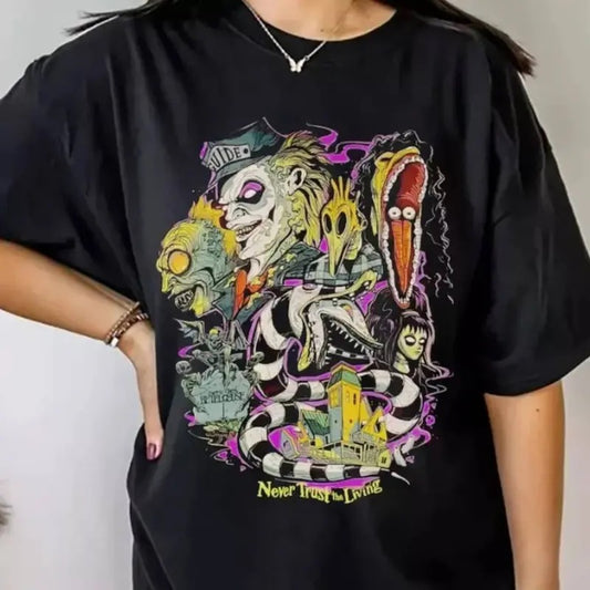 Vintage Beetlejuice Tee Shirt, Beetlejuice Halloween Sweatshirt, Movies Halloween T-Shirt, Beetlejuice Character Sweater