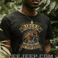 Vintage Biker Motorcycle Riding Quote Heritage T Shirt