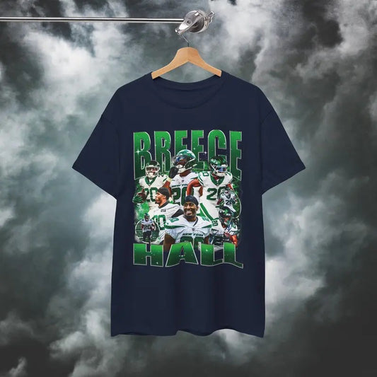 Vintage Bootleg Breece Hall Shirt, Breece Hall American Football T-Shirt, 90s Retro Breece Hall Graphic Tee, Breece Hall Fan Gift