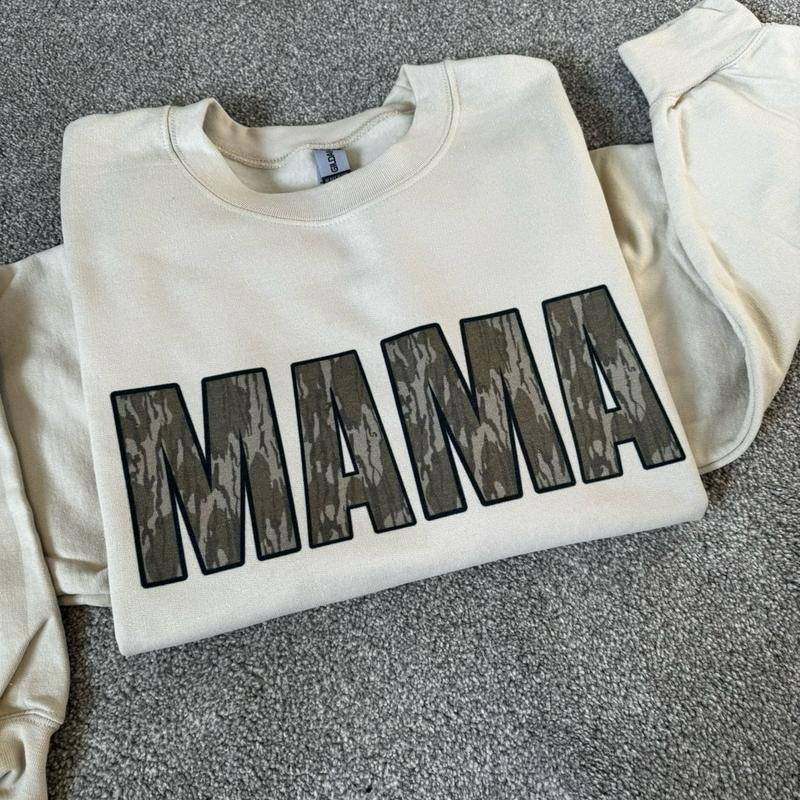 Vintage Bottomland or Old School Camo Crewnecks long sleeve pullover sweatshirt Cotton Womenswear T-Shirts, Hoodie