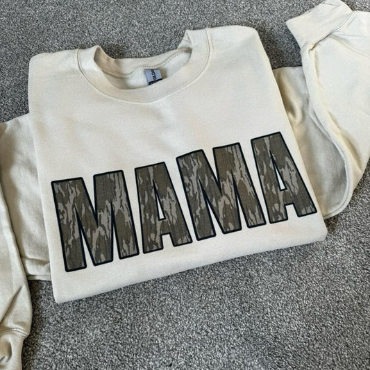 Vintage Bottomland or Old School Camo Crewnecks long sleeve pullover sweatshirt Cotton Womenswear T-Shirts, Hoodie