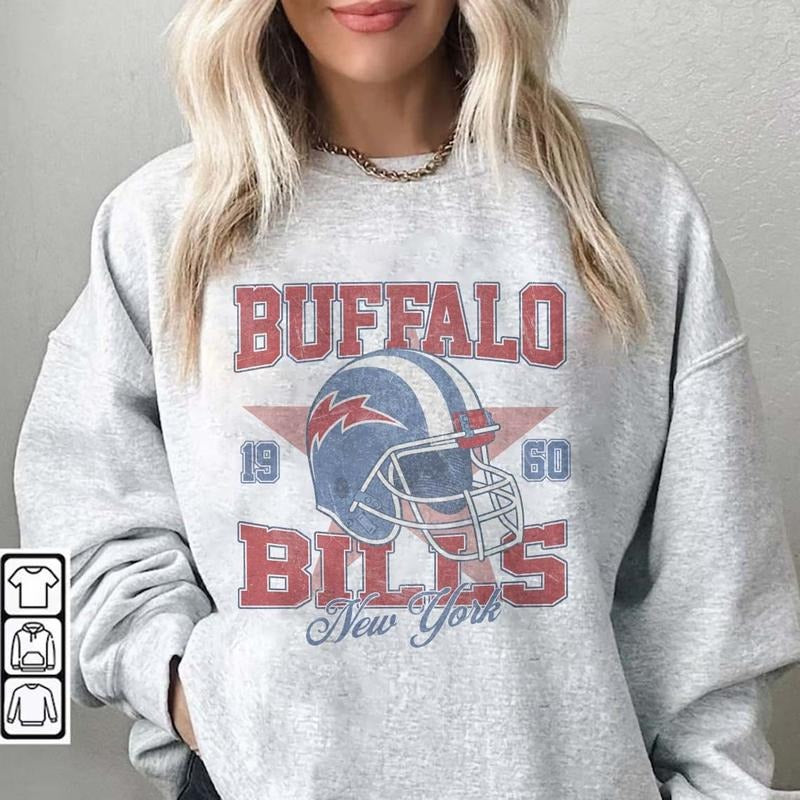 Vintage Buffalo Football Crewneck, Buffalo Bill Sweatshirt, Bill Sweatshirt, Bills Football, Buffalo New York, Buffalo Fan Gift