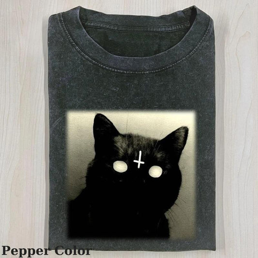 Vintage Cats And Faith T-Shirt, Fantasy Kitten Tshirt, Cute Cat Shirt, Cool Cat Tshirt, Love Cat Tshirt, Funny Mona Lisa Shirt, Meme Cringe Funny Dumb Shirts, Unisex Shirt Menswear Womenswear Streetwear
