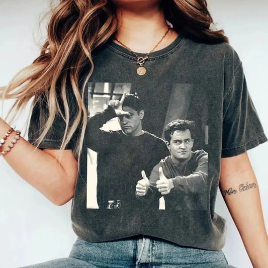 Vintage Chandler Bing T-shirt, Chandler Friends Shirt, Chandler Bing Friends Tee, Friends Chandler Shirt Menswear Top Streetwear Cotton Womenswear