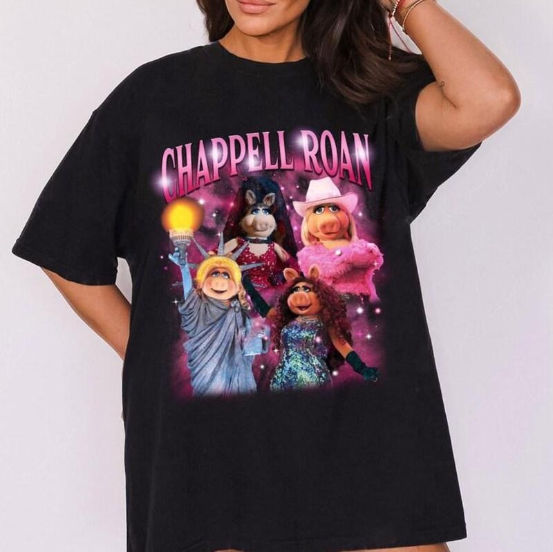 Vintage Chappell Miss Piggy shirt, Concert Shirt, Soft Girl Aesthetic, Music Lover Gift Tops Underwear