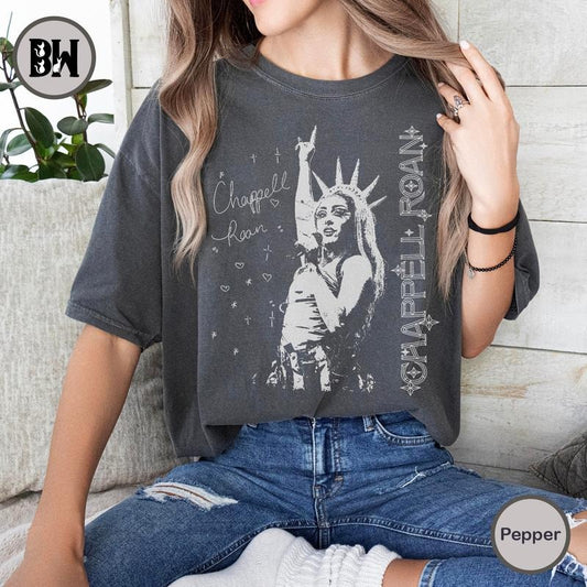 Vintage Chappell Roan Shirt, Chappell Roan Statue of Liberty Shirt, Comfort Colors Shirt, Chappell Roan Merch, The Rise and Fall of a Midwest Princess Shirt