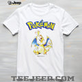 Vintage Charizard #006 Fire Breathing Dragon Anime Graphic T Shirt