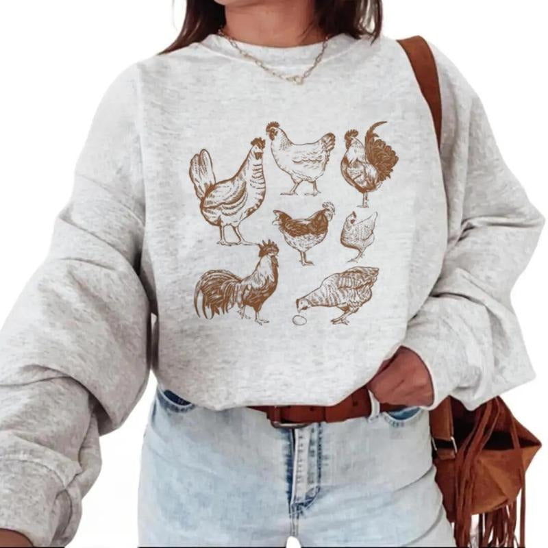 Vintage Chicken Sweater for Chicken obsessed, Raisin chickens tee, Farm crewneck, Love Chickens Cute sweatshirt Unisex Hoodie