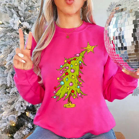 Vintage Christmas Tree Sweatshirt, Whimsical Christmas Tree Shirt, Cute Xmas Hoodie, Merry Christmas Sweatshirt, Whimsical Shirt