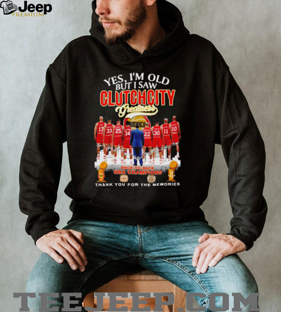 Vintage Clutch City Greatness Houston Rockets Back To Back Champions T Shirt