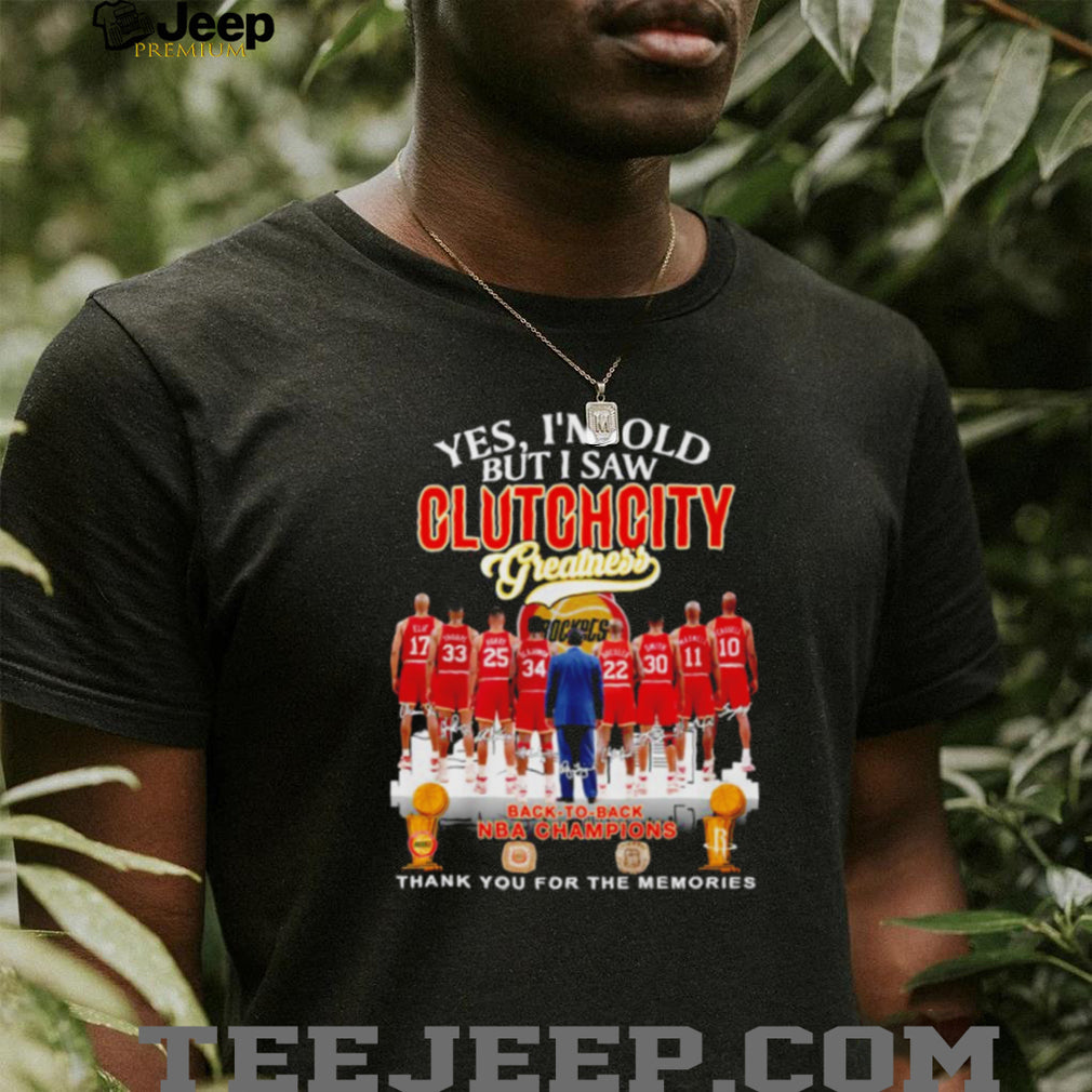 Vintage Clutch City Greatness Houston Rockets Back To Back Champions T Shirt