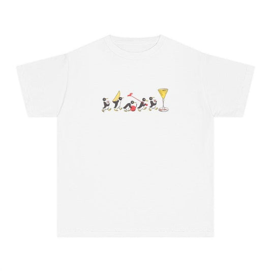 Vintage Cocktail Baby Tee, Coquette Baby Tee, Retro Graphic Top, Pinterest Aesthetic, 90s Tshirt, Y2K, Bar Illustration, Cocktail Penguins