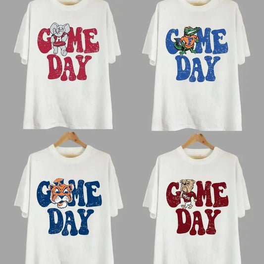 Vintage College Game Day All Teams NCAA Unisex T-Shirt, Classic Cotton Tee