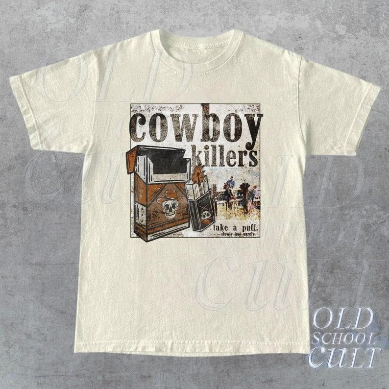 Vintage Cowboys 90s T-Shirt, Retro Country Shirt, Wester Unisex Tee, Heavy Cotton Shirt, Wild West Gift, Vintage  Tee