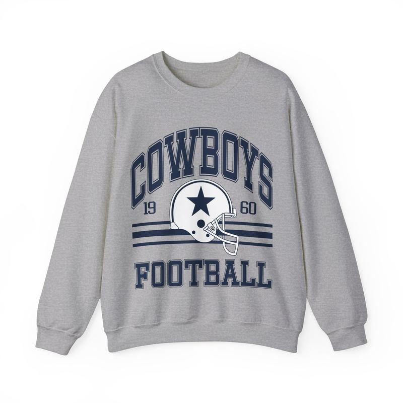 Vintage Cowboys Football Sweatshirt, Retro Style 90s Vintage Unisex Sweatshirt, Gift For Football Fan