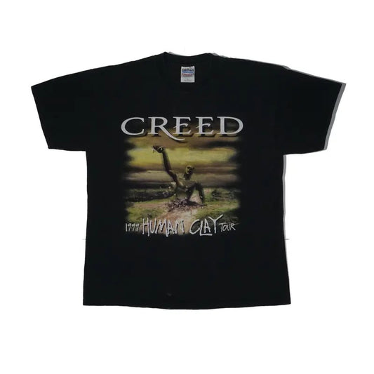 Vintage Creed band Human Clay 1999 Tour tshirt Creed Band Fan T-shirt, Vintage 90s style top clothing, Unisex graphic Streetwear shirts