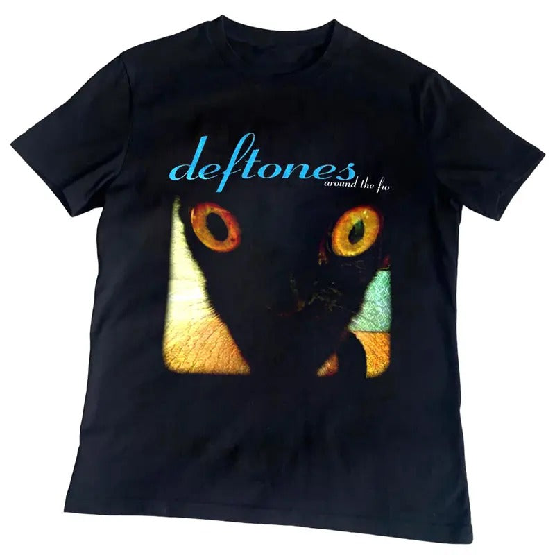 Vintage Deftones Around The Fur Jinx Cat Band Shirt