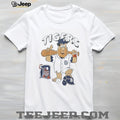 Vintage Detroit Tigers Barney Rubble Flintstones Baseball Graphic T Shirt