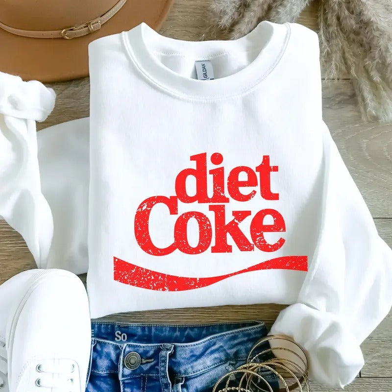 Vintage Diet Coke Sweatshirt for Men and Women - Unisex Gilden Sweater - Man, Fabric