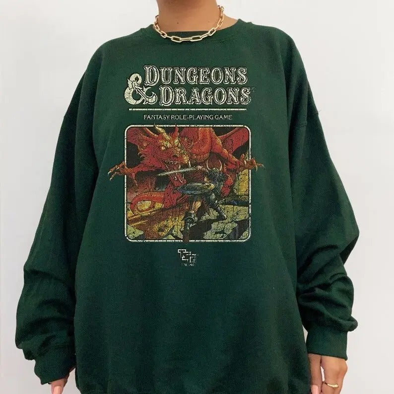 Vintage Dungeons & Dragons Shirt, Dungeon Dragon 1974 Tee, D&D Unisex Shirt, Dungeons & Dragons Sweatshirt, Gift For Him Her