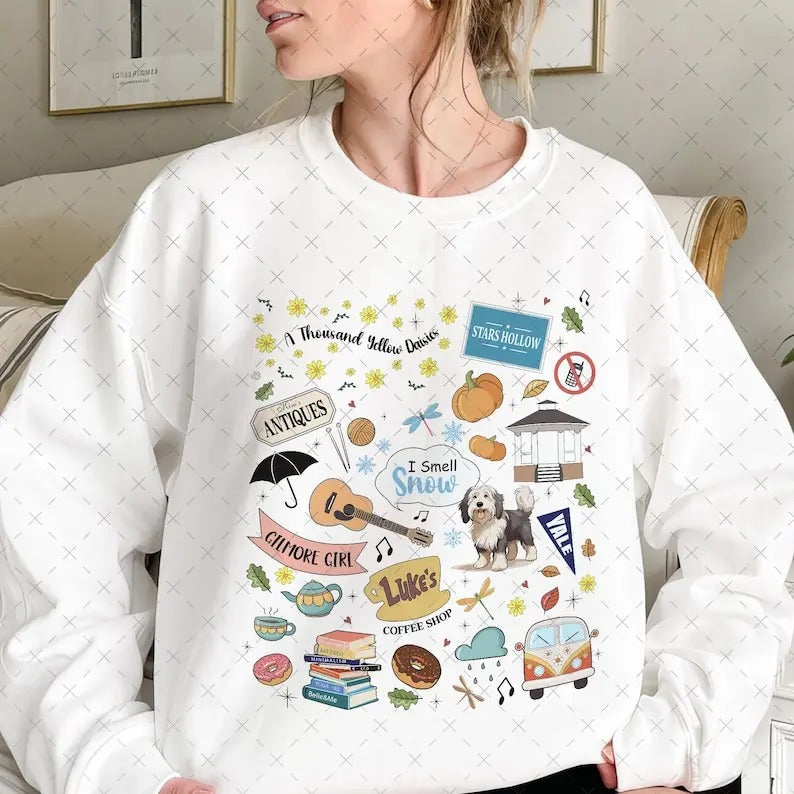 Vintage Festival Stars Hollow sweatshirt, Gilmore Girls sweatshirt,Stars Hollow 1779 Connecticut, Luke's Diner sweatshirt,Winter Festival Christmas Gifts