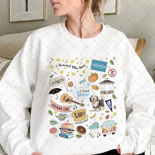 Vintage Festival Stars Hollow sweatshirt, Gilmore Girls sweatshirt,Stars Hollow 1779 Connecticut, Luke's Diner sweatshirt,Winter Festival Christmas Gifts