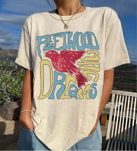 Vintage Fleetwood Mac American Tour Band T-Shirt Merchandisestyle{n002}2