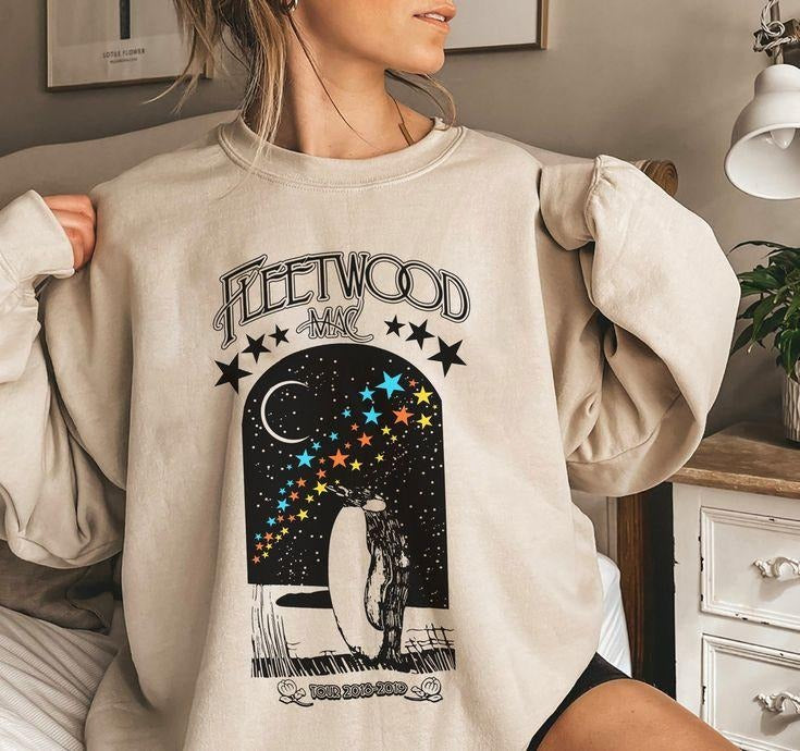 Vintage Fleetwood Mac Sweatshirt, Music Band Sweatshirt, Music Rock Band Sweatshirt, Retro Music