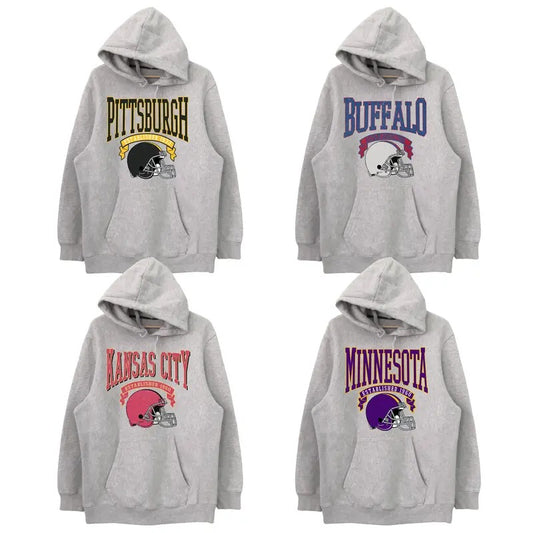 Vintage Football Hoodie, Hometown Pullover, City Football Retro Hoodie, Unisex Hoodie