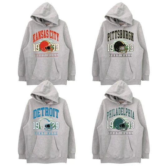 Vintage Football Hoodie, Unisex Vintage Football Sweatshirt, Retro Football Team Crewneck, Vintage Graphic Tees, Football Fan Gift, Unisex Hoodie