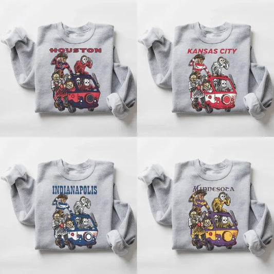 Vintage Football Sweatshirt Sport Grey Color, Football Shirt, Halloween Sweatshirt, Football Fan Gift, Vintage Graphic Tees, Unisex Sweatshirt Classic Cotton