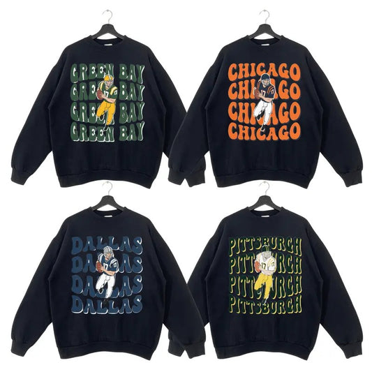 Vintage Football Sweatshirt, Retro Football Crewneck, Football Fan Gift, Unisex Sweatshirt