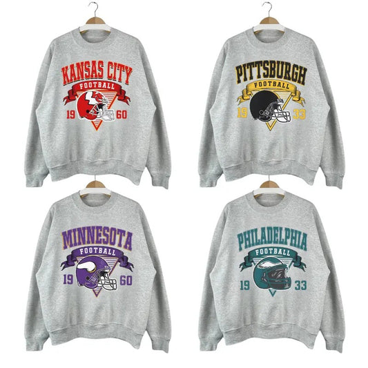 Vintage Football Sweatshirts, Hometown Football Sweatshirt, Retro Football Crewneck, Vintage Graphic Tees, Football Fan Gift, Unisex Shirt