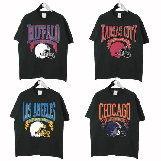 Vintage Football T-Shirt Color Black, Hometown Pullover, City Football Retro T-Shirt, Football Retro Sweatshirt, Football Throwback T-Shirt, Unisex T-Shirt sport graphic