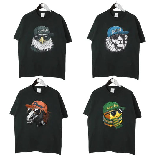 Vintage Football Team T-Shirts, Retro Mascot Graphic Tee, Sports Fan Crewneck, Unisex Graphic Shirt