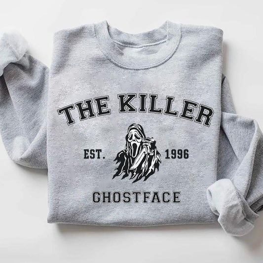 Vintage Ghosrface Sweatshirt, 90s Halloween Sweatshirt, The Killer Shirt, Horror Movie Shirt, Horror Fan Tee, Retro Halloween Hoodie, Spooky Season Crewneck, Fall Vibes Sweater