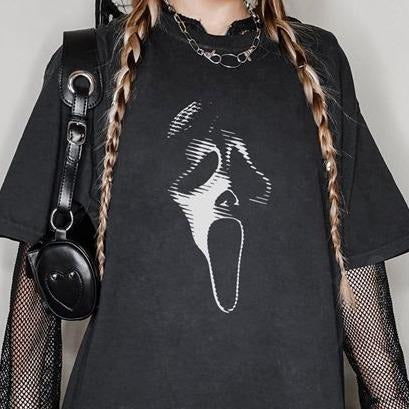 Vintage Ghost Face Shirt | Scream Movie Shirt | Horror Halloween Shirt | Halloween Scary Movie Shirt | Halloween Partystyle{n002}5